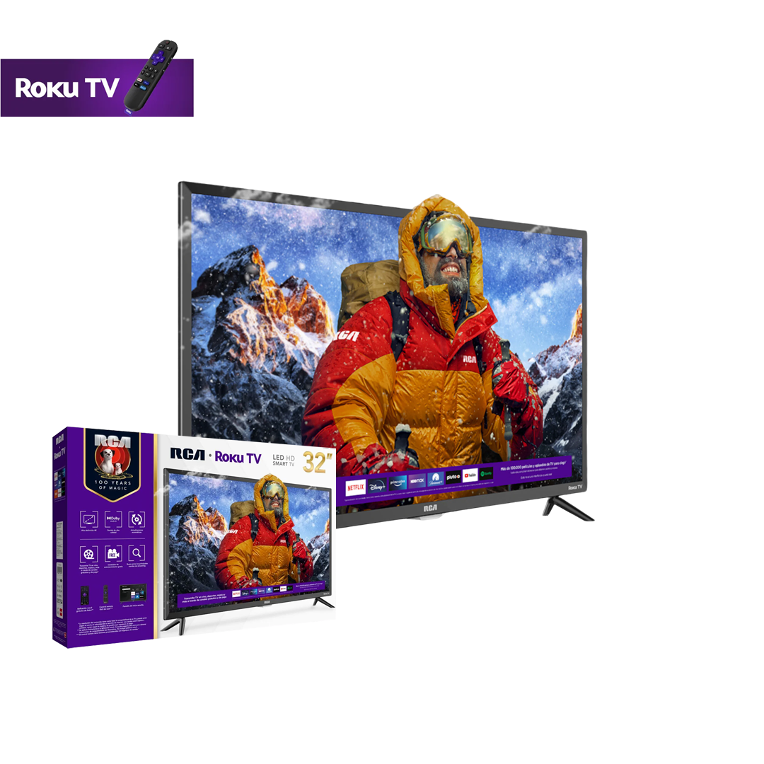 PANTALLA RCA DE 32 PULGADAS LED SMART TV ROKU
