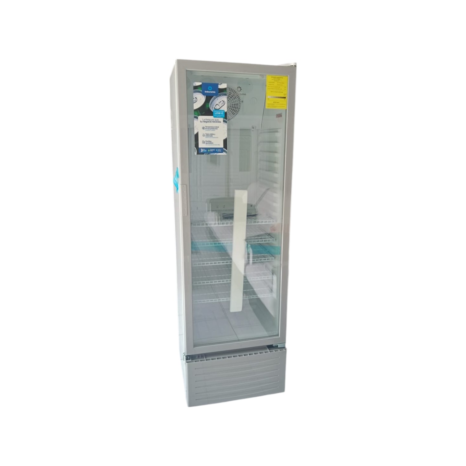 VITRINA INDURAMA  DE 10 PIES COLOR BLANCO 158 LITROS  MODELO VFV-279