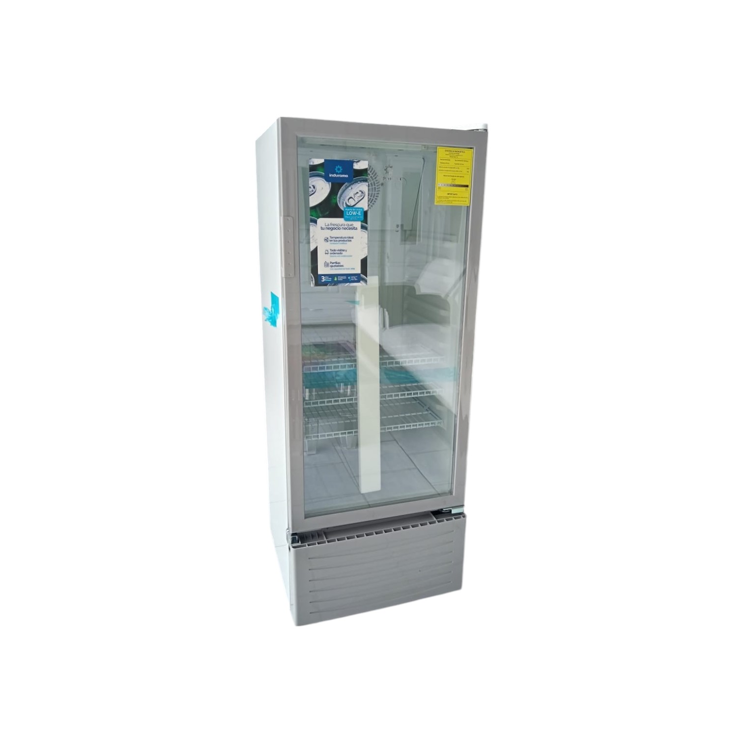 VITRINA INDURAMA DE 7.5 PIES  COLOR BLANCO 124 LITROS MODELO VFV-215