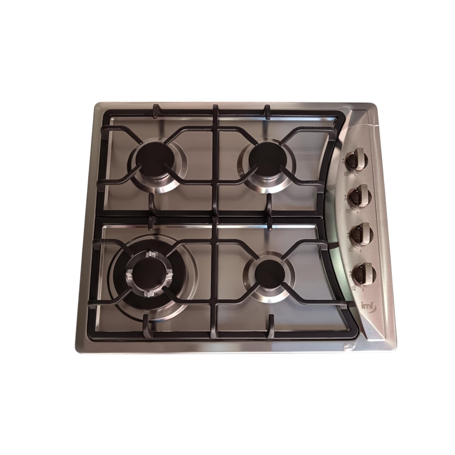 ESTUFA DE EMPOTRAR 4 QUEMADORES ACERO INOXIDABLE PARRILLAS DE HIERRO FUNDIDO