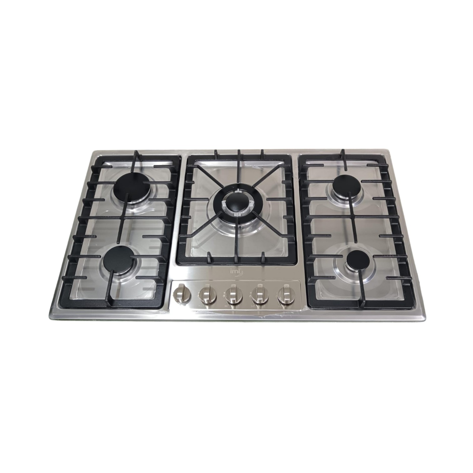 ESTUFA DE EMPOTRAR DE 5 QUEMADORES ACERO INOXIDABLE  PARRILLAS DE HIERRO FUNDIDO