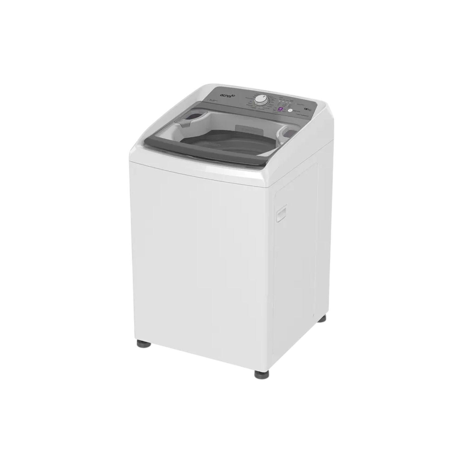 LAVADORA ACROS TL AGITADOR DE PERILLA  DE 18 KG COLOR BLANCO CON TAZA MEDIDORA