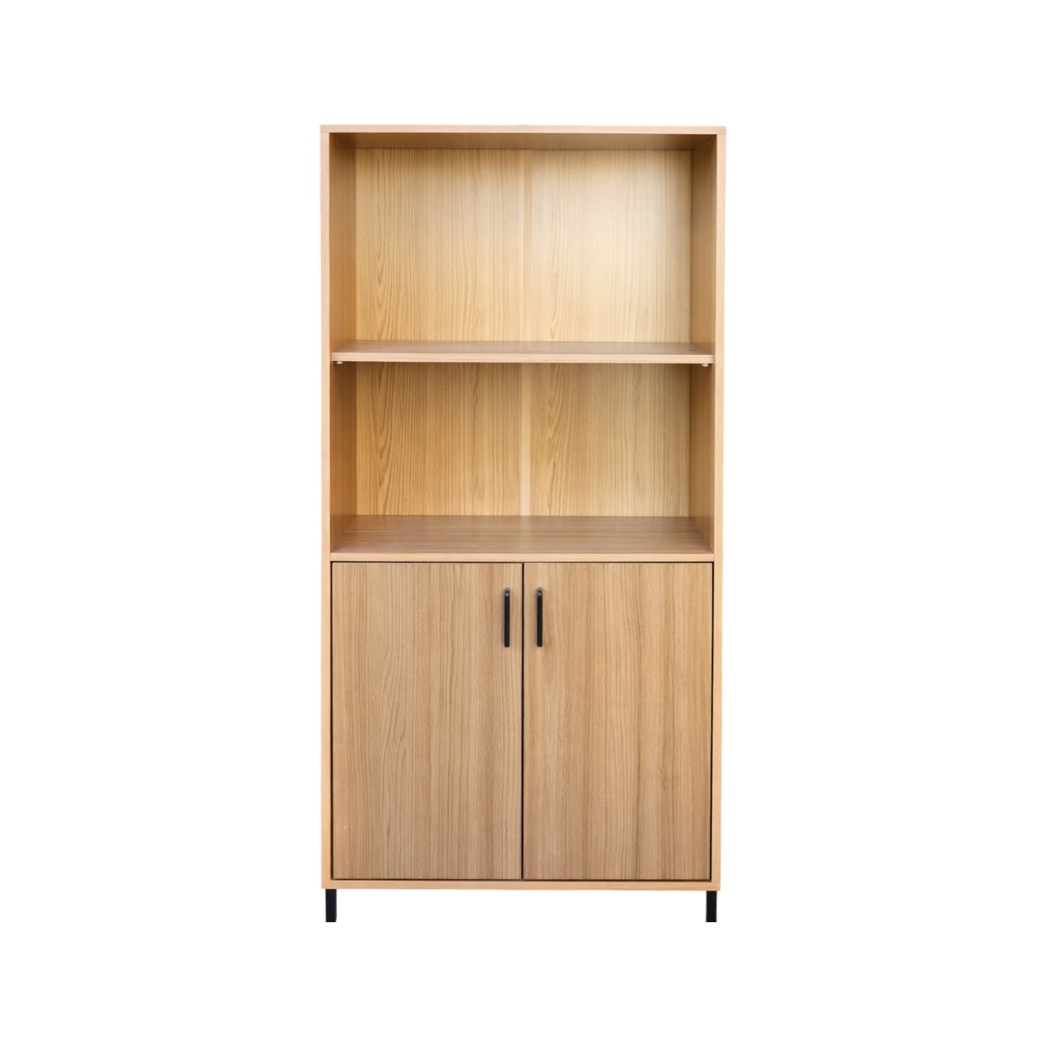 BLIBLIOTECA DE 2 PUERTAS Y  2  ESTANTES