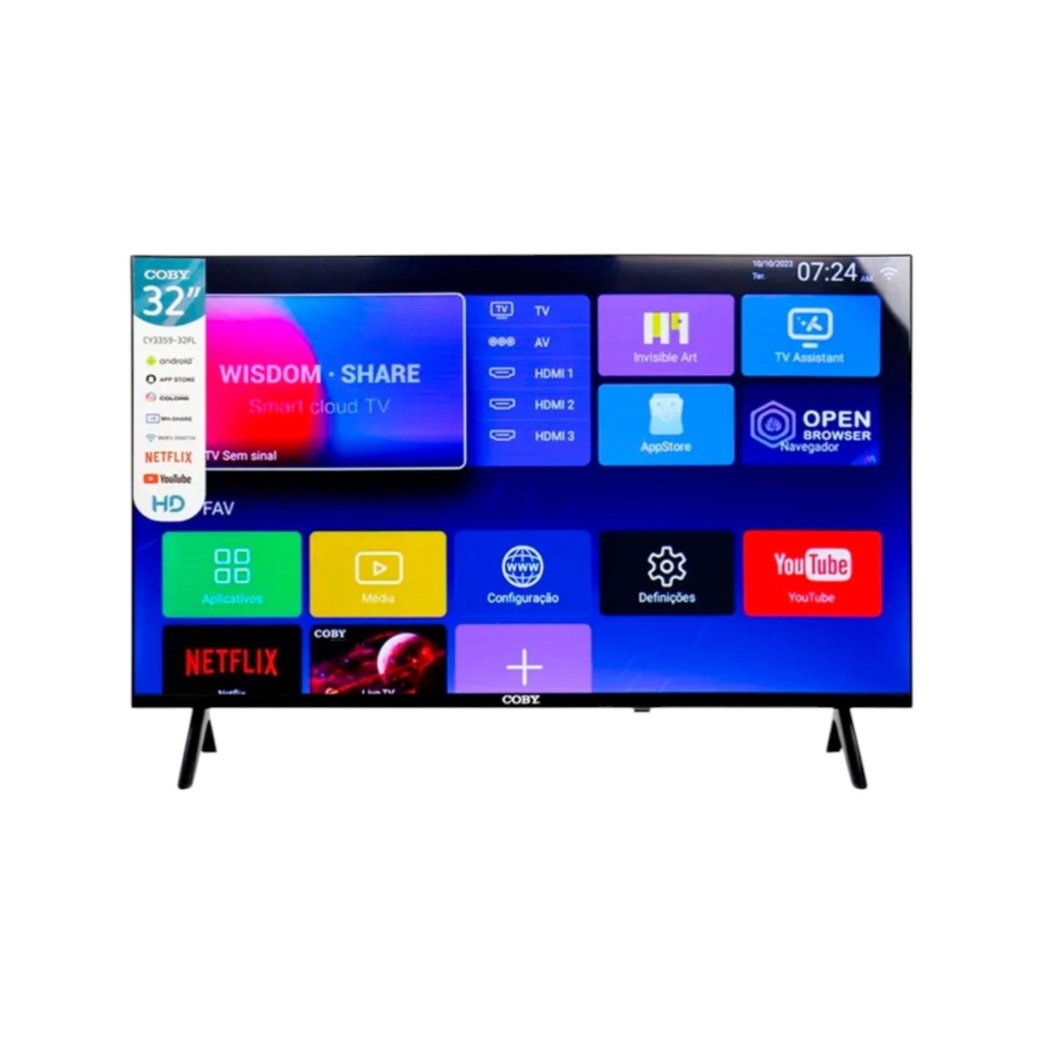 PANTALLA COBY SMART TV