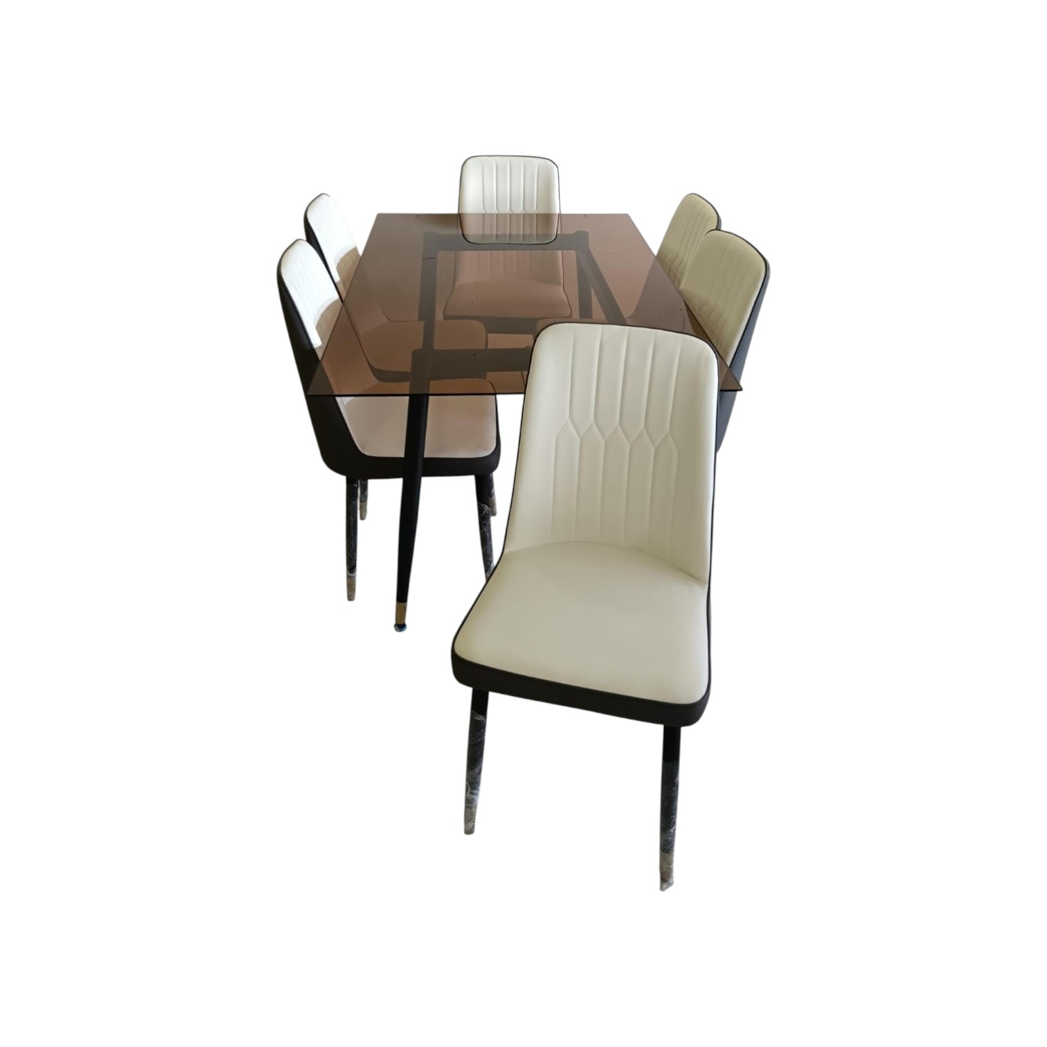 COMEDOR  LUXURY DE VIDRIO DE 6