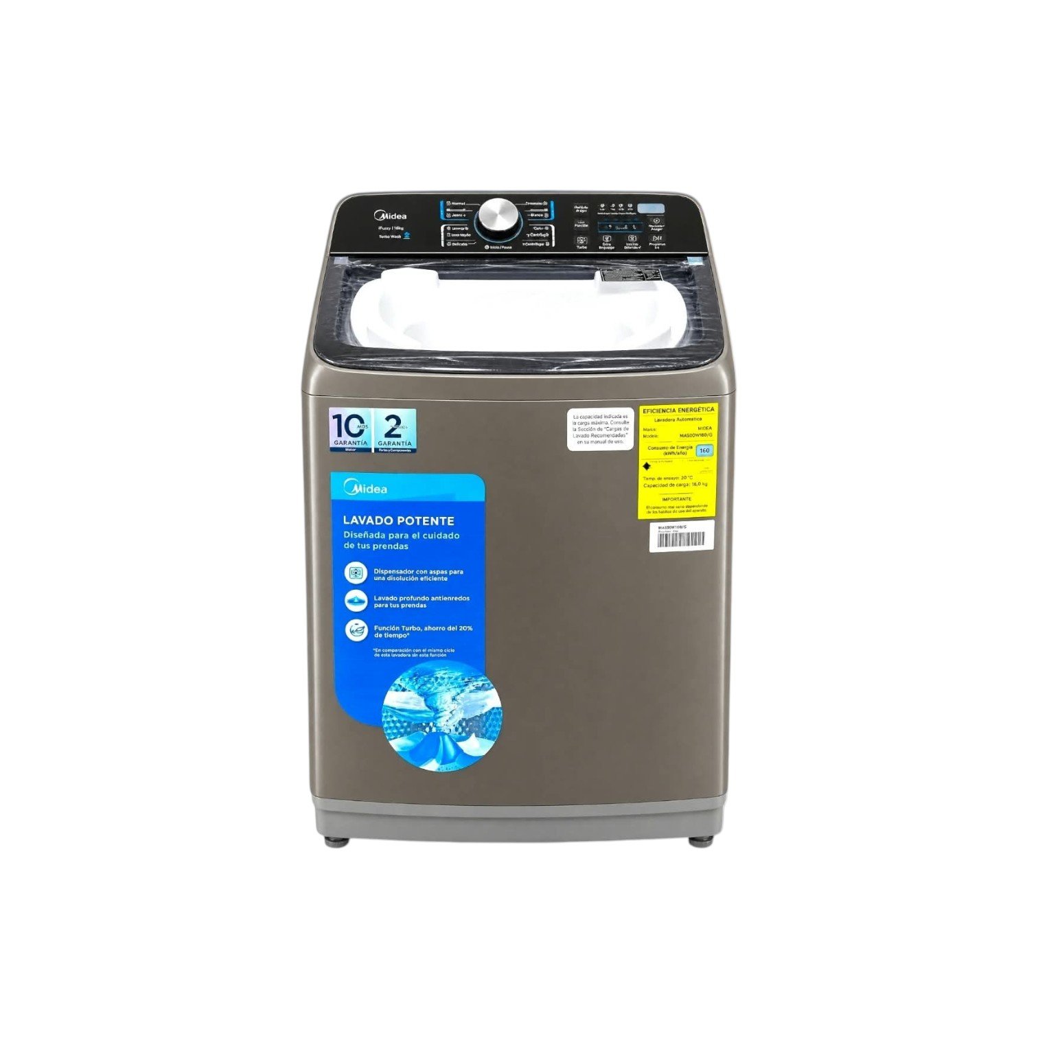 LAVADORA MIDEA DE 18 KG AUTOMATICA